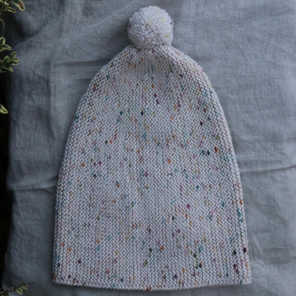 Misha And Puff Accessories - Misha & Puff Adult Merino Wool Garter Hat In Stained Glass Confetti